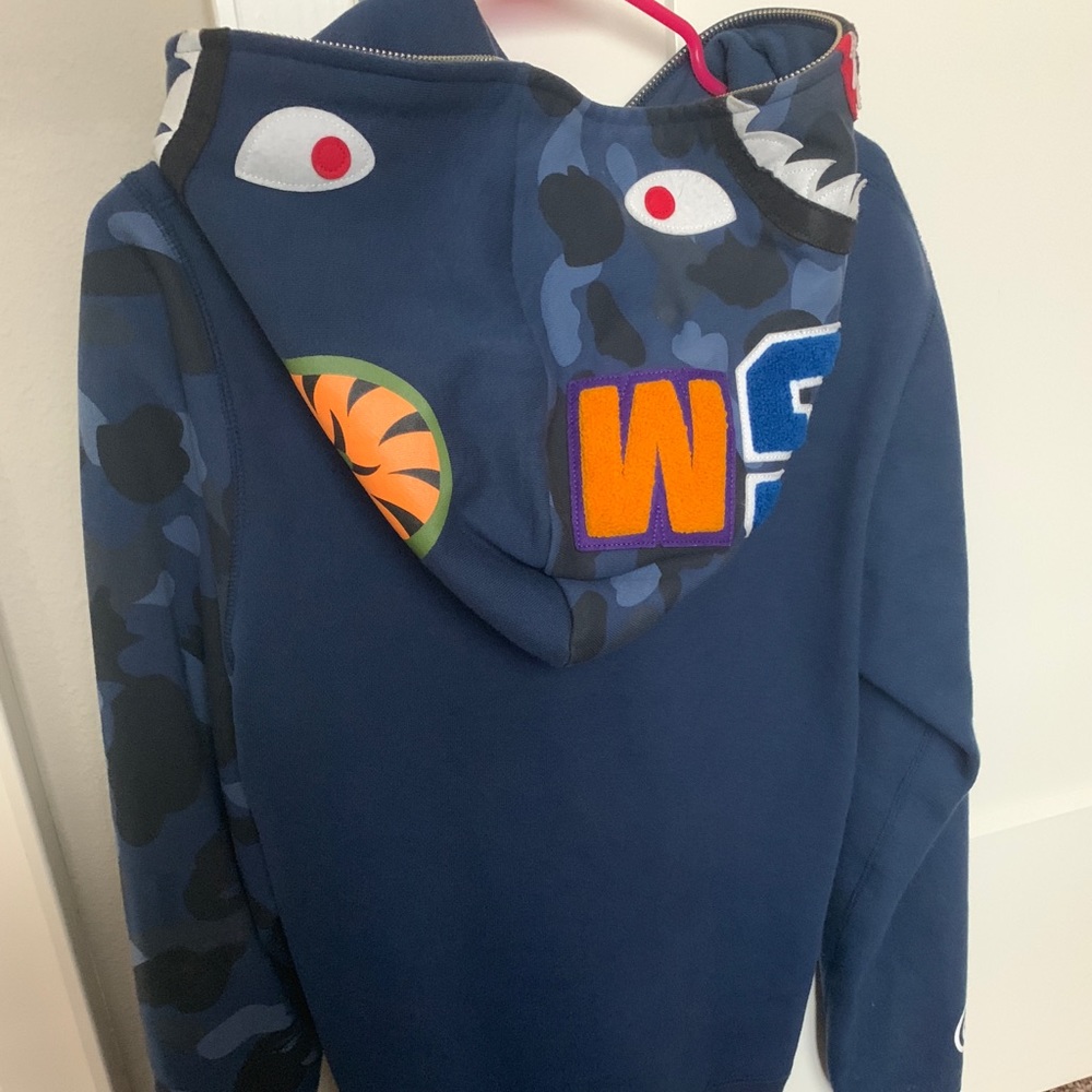 Bape Shark Half Camo Zip Hoodie